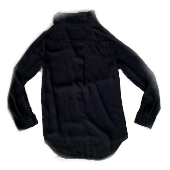 Apt 9 black chiffon blouse XS - Picture 2 of 3